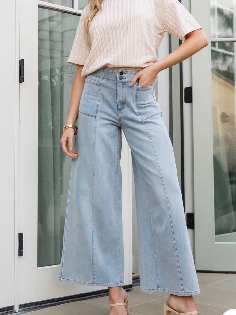 NWOT Baltic Born Emmi Wide Leg Jeans
